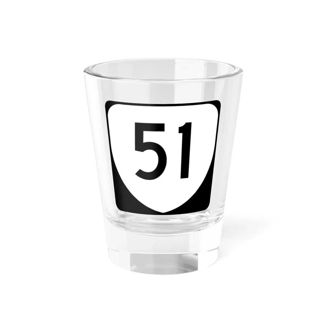 Virginia 51 (Virginia) (Road Sign) Shot Glass 1.5oz 1.5oz - Go Mug Yourself