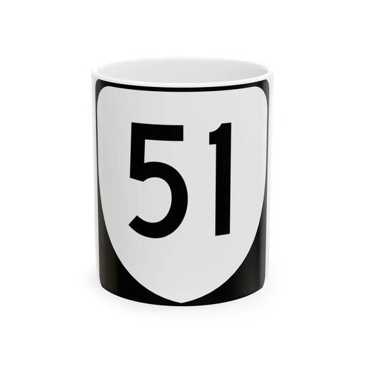 Virginia 51 (Virginia) (Road Sign) White Coffee Mug 11oz - Go Mug Yourself
