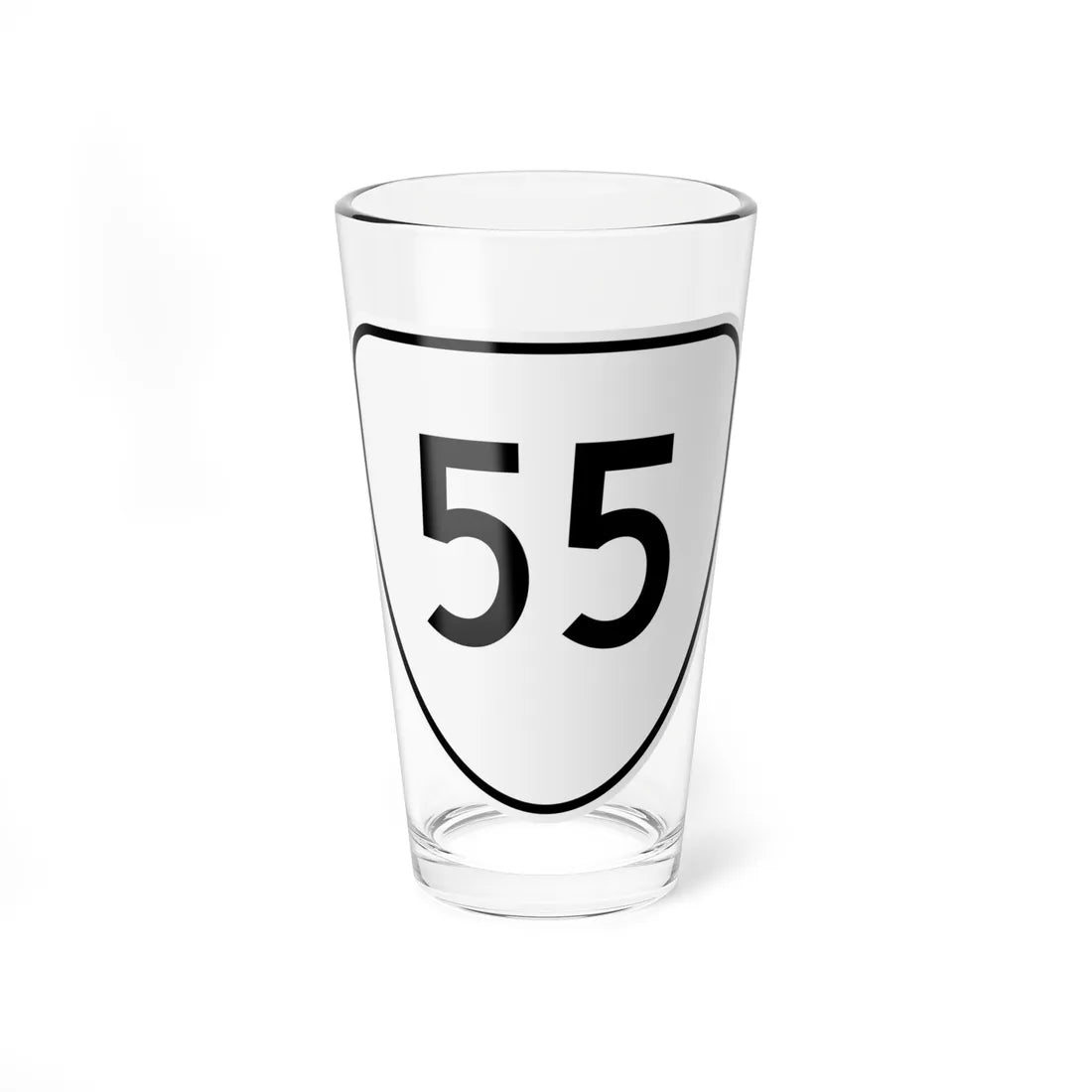Virginia 55 1956 (Virginia) (Road Sign) Pint Glss 16oz 16oz - Go Mug Yourself