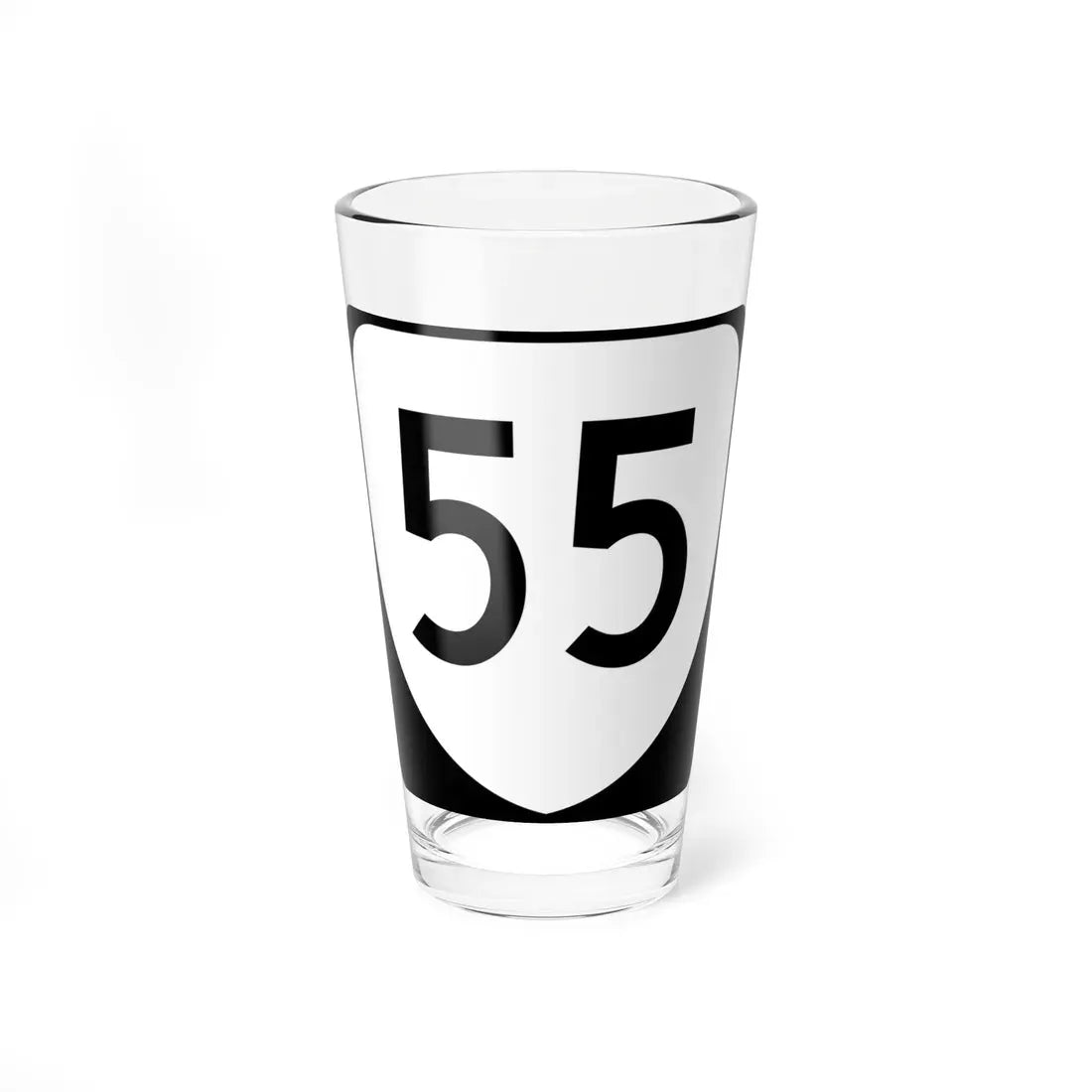 Virginia 55 (Virginia) (Road Sign) Pint Glass 16oz 16oz - Go Mug Yourself