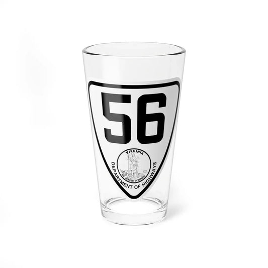Virginia 56 1924 (Virginia) (Road Sign) Pint Glass 16oz 16oz - Go Mug Yourself