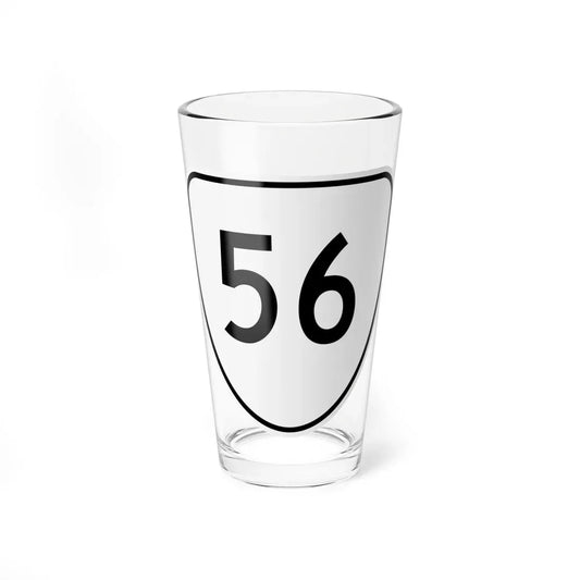 Virginia 56 1956 (Virginia) (Road Sign) Pint Glass 16oz 16oz - Go Mug Yourself