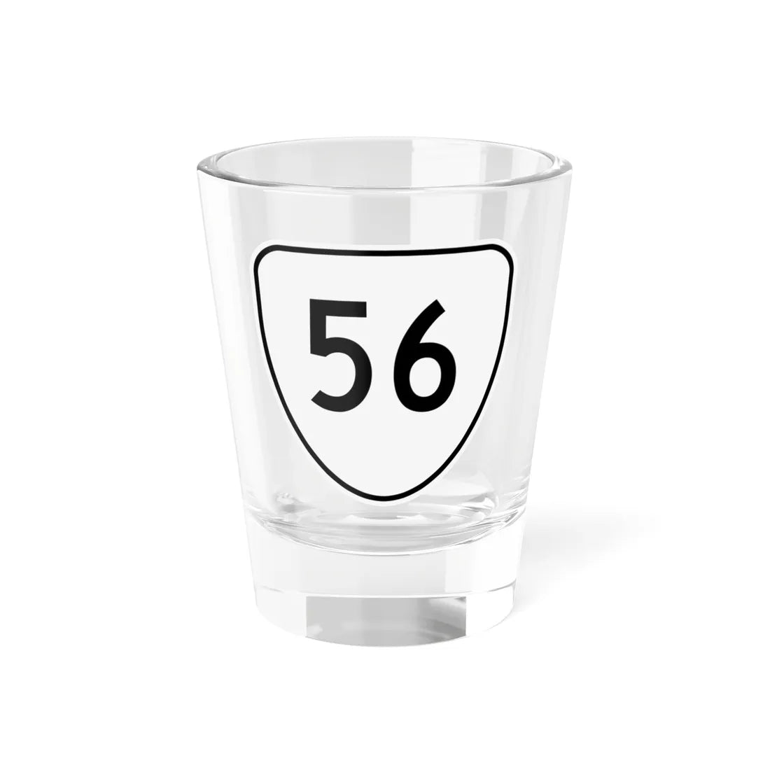 Virginia 56 1956 (Virginia) (Road Sign) Shot Glass 1.5oz 1.5oz - Go Mug Yourself