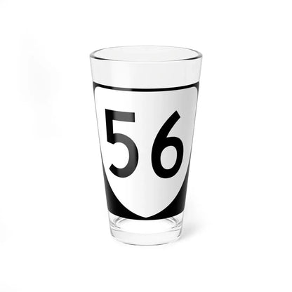 Virginia 56 (Virginia) (Road Sign) Pint Glass 16oz 16oz - Go Mug Yourself