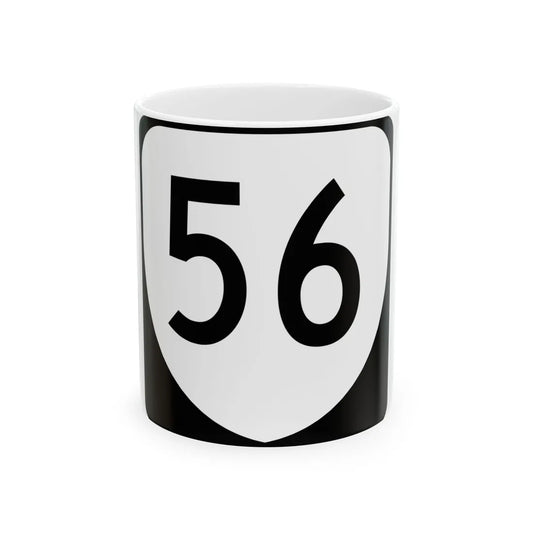 Virginia 56 (Virginia) (Road Sign) White Coffee Mug 11oz - Go Mug Yourself