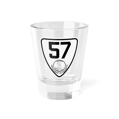 Virginia 57 1924 (Virginia) (Road Sign) Shot Glass 1.5oz 1.5oz - Go Mug Yourself