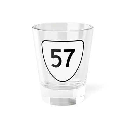 Virginia 57 1956 (Virginia) (Road Sign) Shot Glass 1.5oz 1.5oz - Go Mug Yourself