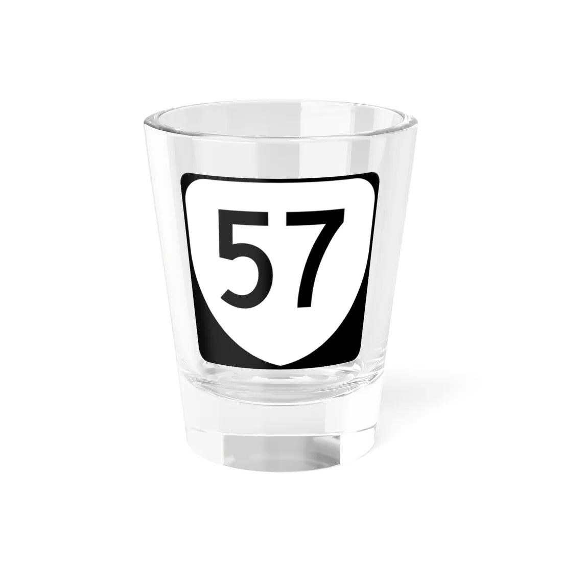 Virginia 57 (Virginia) (Road Sign) Shot Glass 1.5oz 1.5oz - Go Mug Yourself