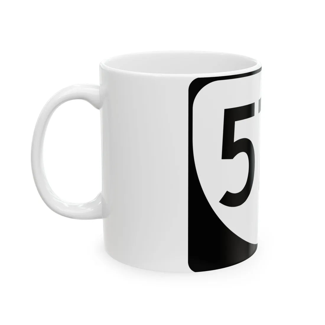 Virginia 57A (Virginia) (Road Sign) White Coffee Mug - Go Mug Yourself