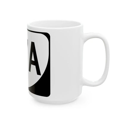 Virginia 57A (Virginia) (Road Sign) White Coffee Mug - Go Mug Yourself