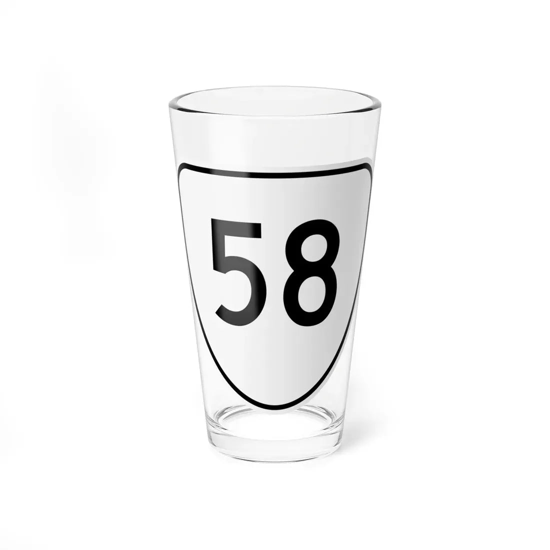 Virginia 58 1956 (Virginia) (Road Sign) Pint Glass 16oz 16oz - Go Mug Yourself