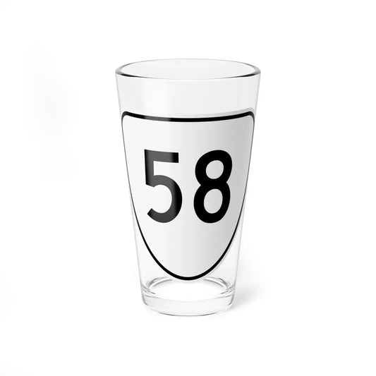 Virginia 58 1956 (Virginia) (Road Sign) Pint Glass 16oz 16oz - Go Mug Yourself