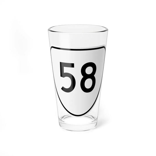 Virginia 58 1956 (Virginia) (Road Sign) Pint Glss 16oz 16oz - Go Mug Yourself