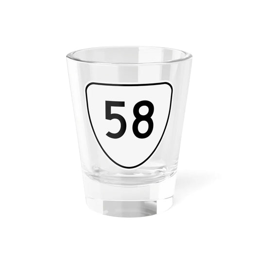 Virginia 58 1956 (Virginia) (Road Sign) Shot Glass 1.5oz 1.5oz - Go Mug Yourself
