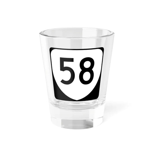 Virginia 58 (Virginia) (Road Sign) Shot Glass 1.5oz 1.5oz - Go Mug Yourself