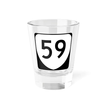 Virginia 59 (Virginia) (Road Sign) Shot Glass 1.5oz 1.5oz - Go Mug Yourself