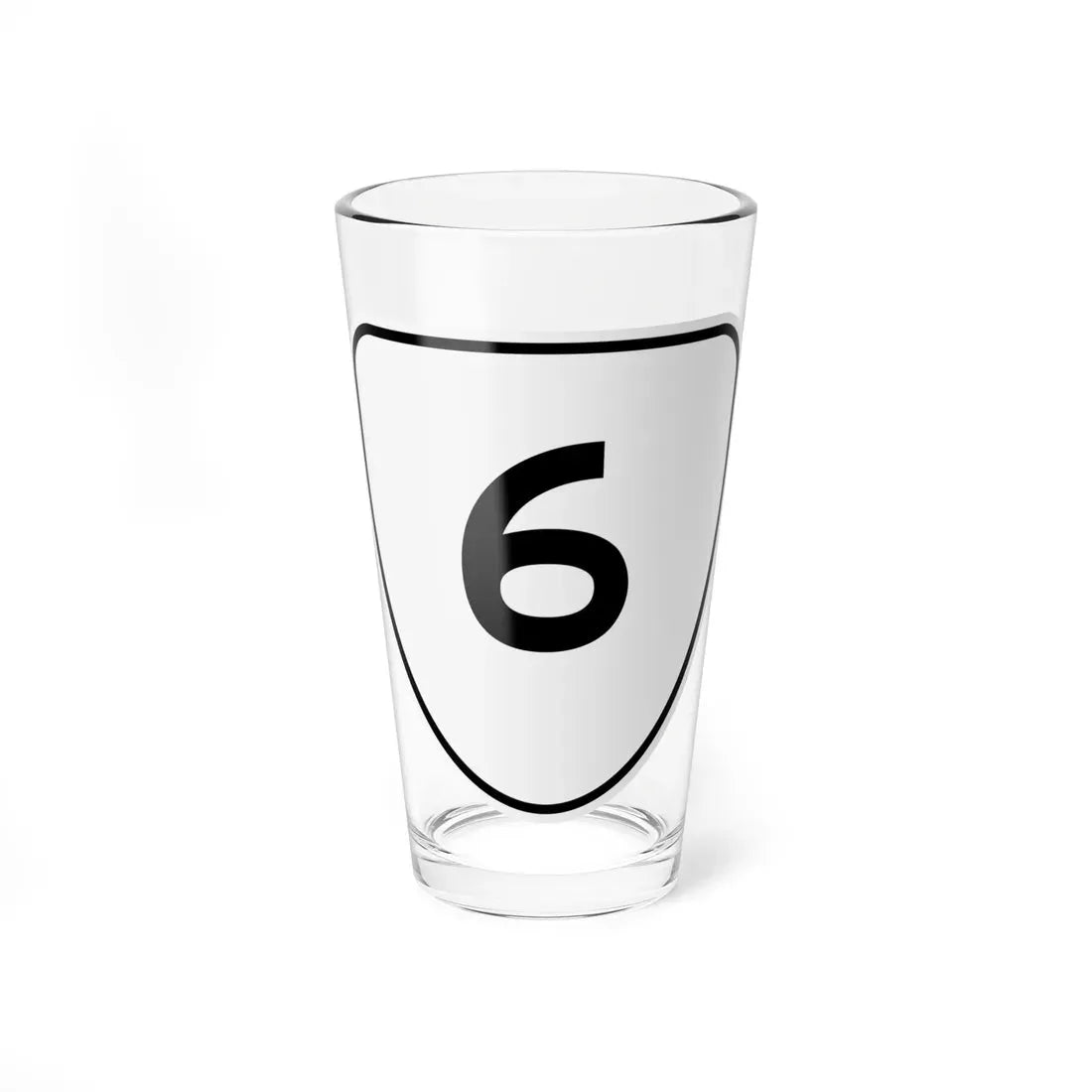 Virginia 6 1956 (Virginia) (Road Sign) Pint Glass 16oz 16oz - Go Mug Yourself