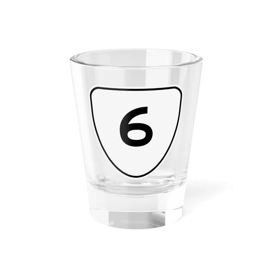 Virginia 6 1956 (Virginia) (Road Sign) Shot Glass 1.5oz 1.5oz - Go Mug Yourself