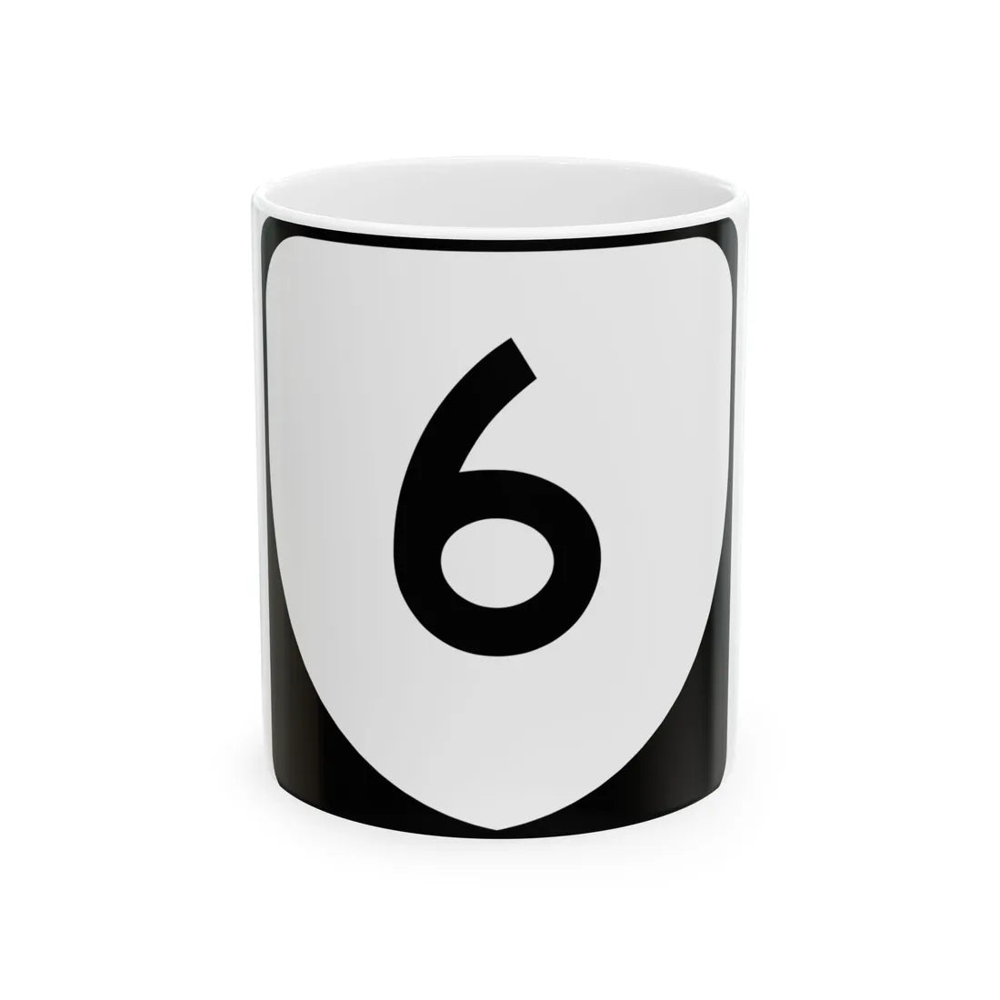 Virginia 6 (Virginia) (Road Sign) White Coffee Mug 11oz - Go Mug Yourself
