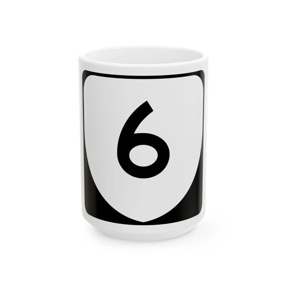 Virginia 6 (Virginia) (Road Sign) White Coffee Mug 15oz - Go Mug Yourself