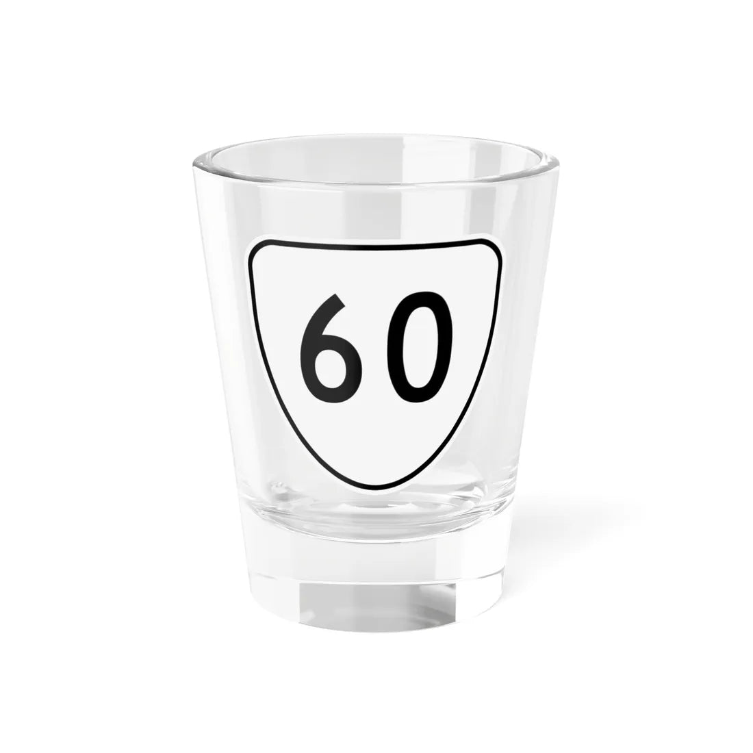 Virginia 60 1956 (Virginia) (Road Sign) Shot Glass 1.5oz 1.5oz - Go Mug Yourself