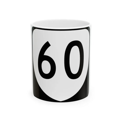 Virginia 60 (Virginia) (Road Sign) White Coffee Mug 11oz - Go Mug Yourself