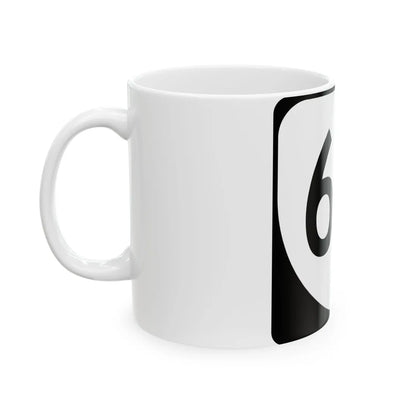 Virginia 60 (Virginia) (Road Sign) White Coffee Mug - Go Mug Yourself