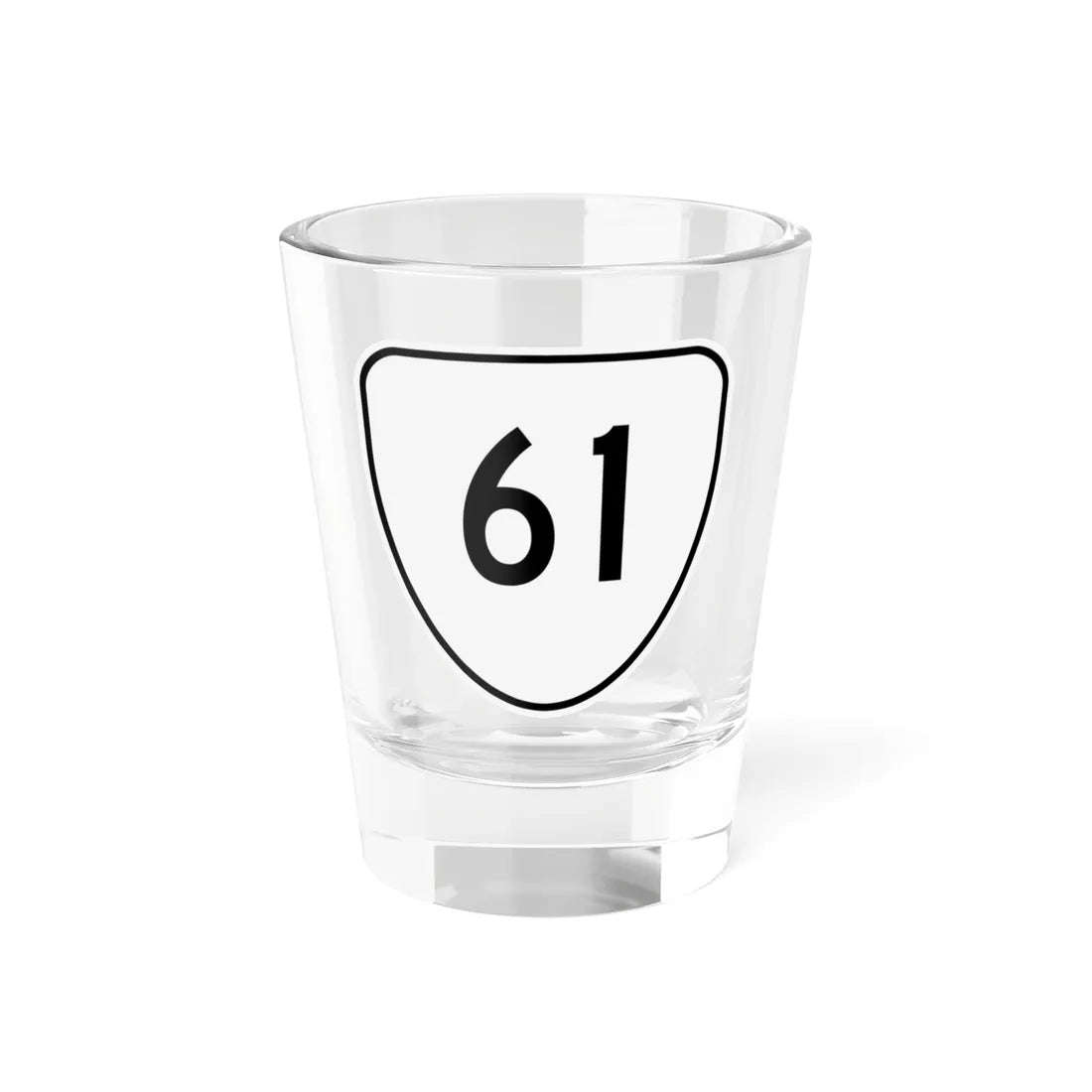 Virginia 61 1956 (Virginia) (Road Sign) Shot Glass 1.5oz 1.5oz - Go Mug Yourself