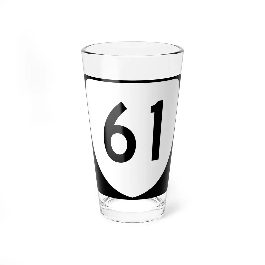 Virginia 61 (Virginia) (Road Sign) Pint Glass 16oz 16oz - Go Mug Yourself