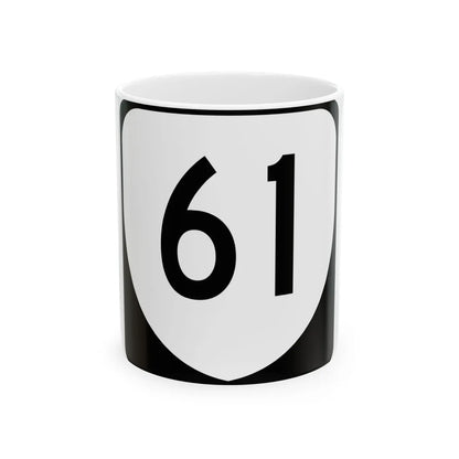 Virginia 61 (Virginia) (Road Sign) White Coffee Mug 11oz - Go Mug Yourself