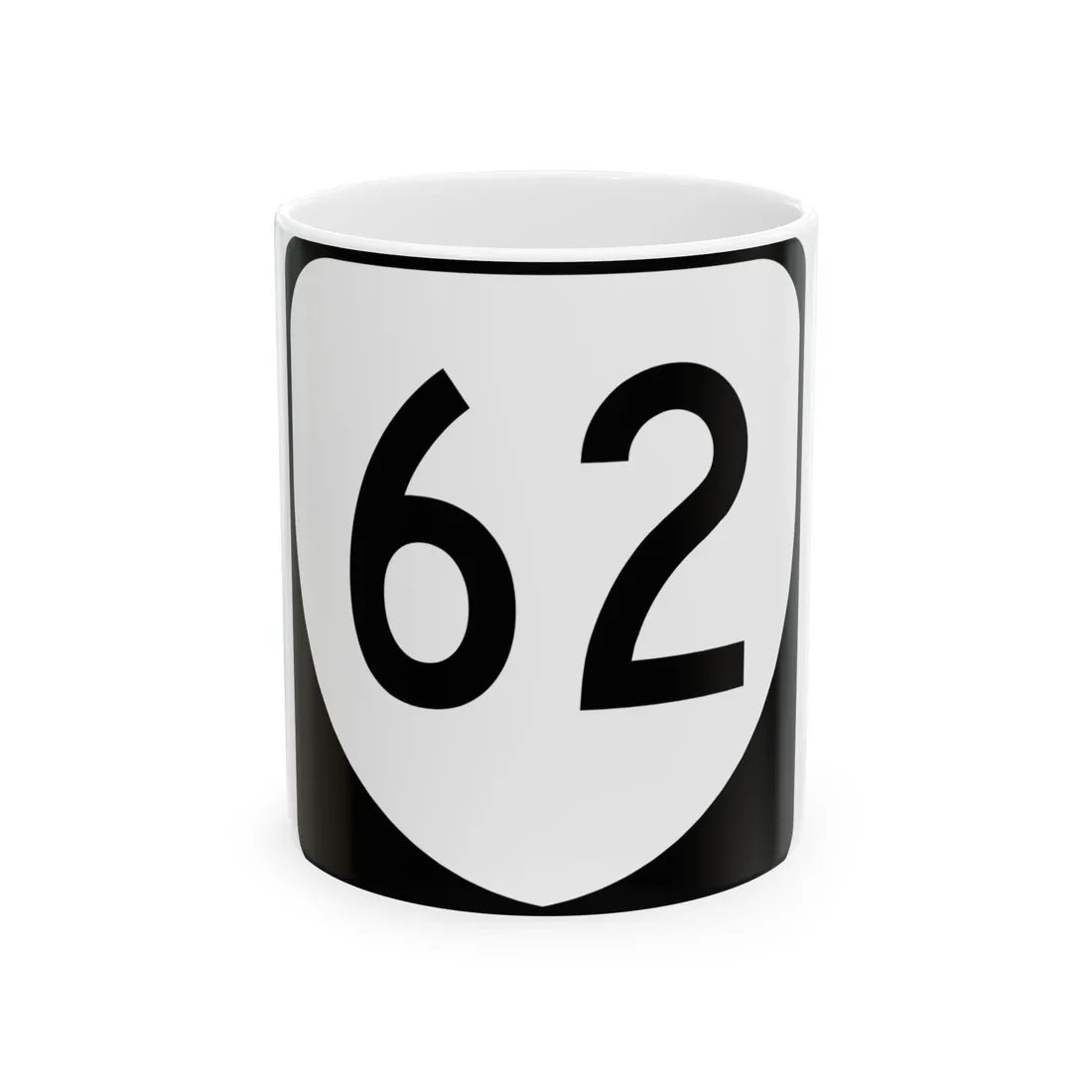 Virginia 62 (Virginia) (Road Sign) White Coffee Mug 11oz - Go Mug Yourself