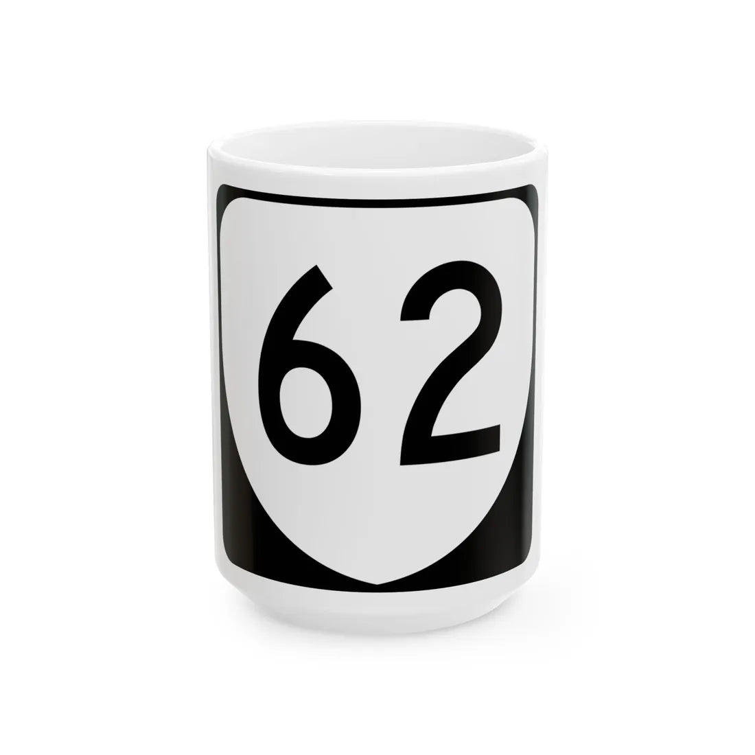 Virginia 62 (Virginia) (Road Sign) White Coffee Mug 15oz - Go Mug Yourself