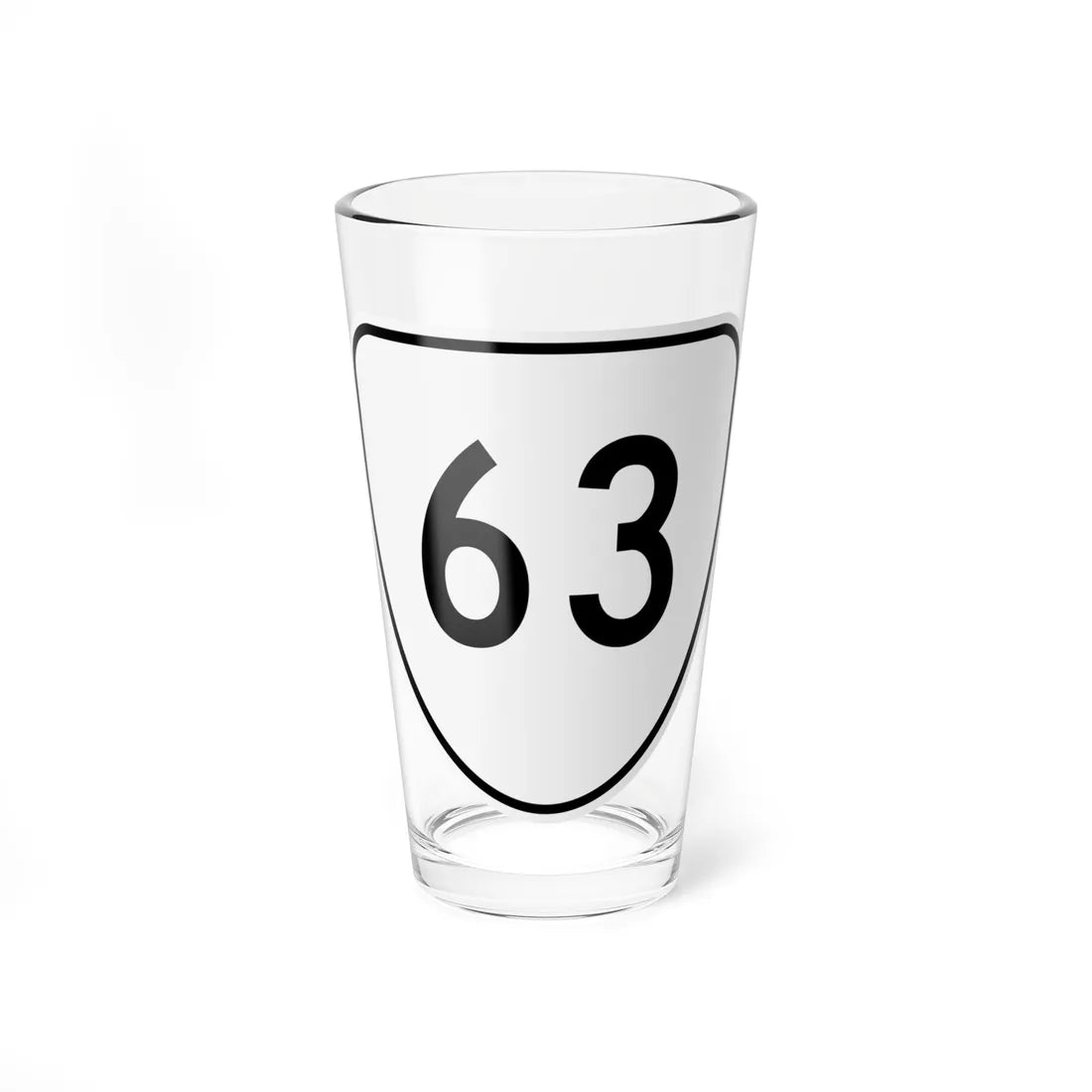 Virginia 63 1956 (Virginia) (Road Sign) Pint Glss 16oz 16oz - Go Mug Yourself