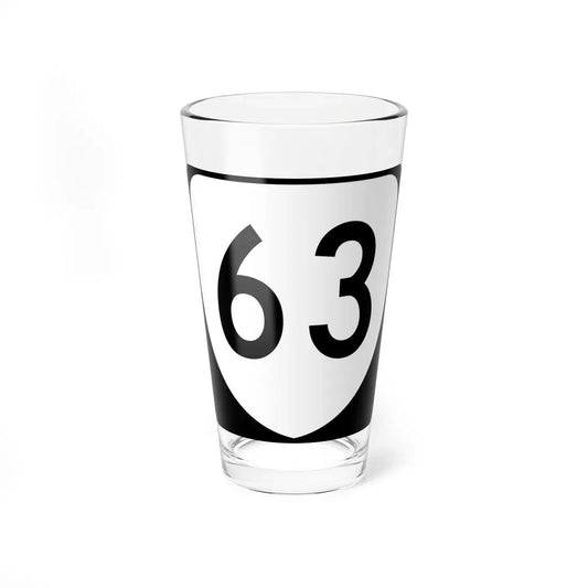 Virginia 63 (Virginia) (Road Sign) Pint Glass 16oz 16oz - Go Mug Yourself