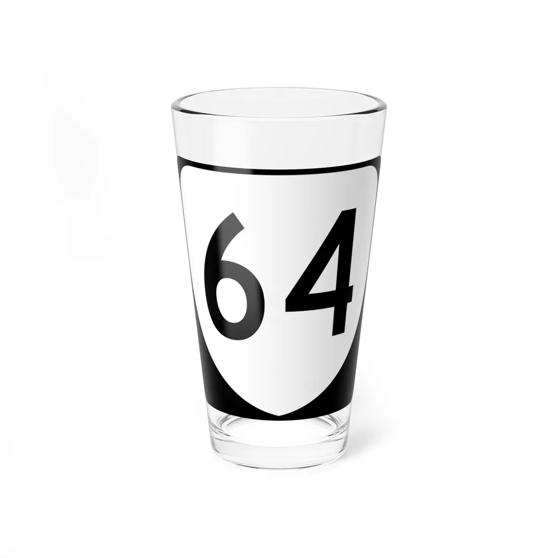 Virginia 64 (Virginia) (Road Sign) Pint Glss 16oz 16oz - Go Mug Yourself