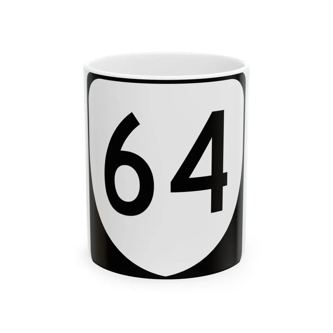Virginia 64 (Virginia) (Road Sign) White Coffee Mug 11oz - Go Mug Yourself