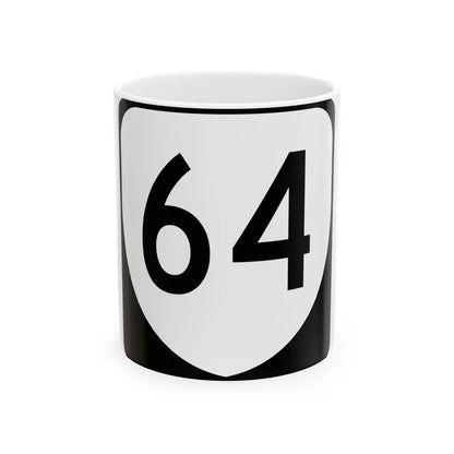 Virginia 64 (Virginia) (Road Sign) White Coffee Mug 11oz - Go Mug Yourself