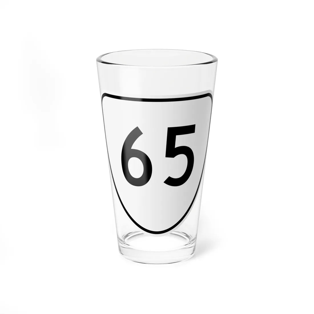 Virginia 65 1956 (Virginia) (Road Sign) Pint Glss 16oz 16oz - Go Mug Yourself