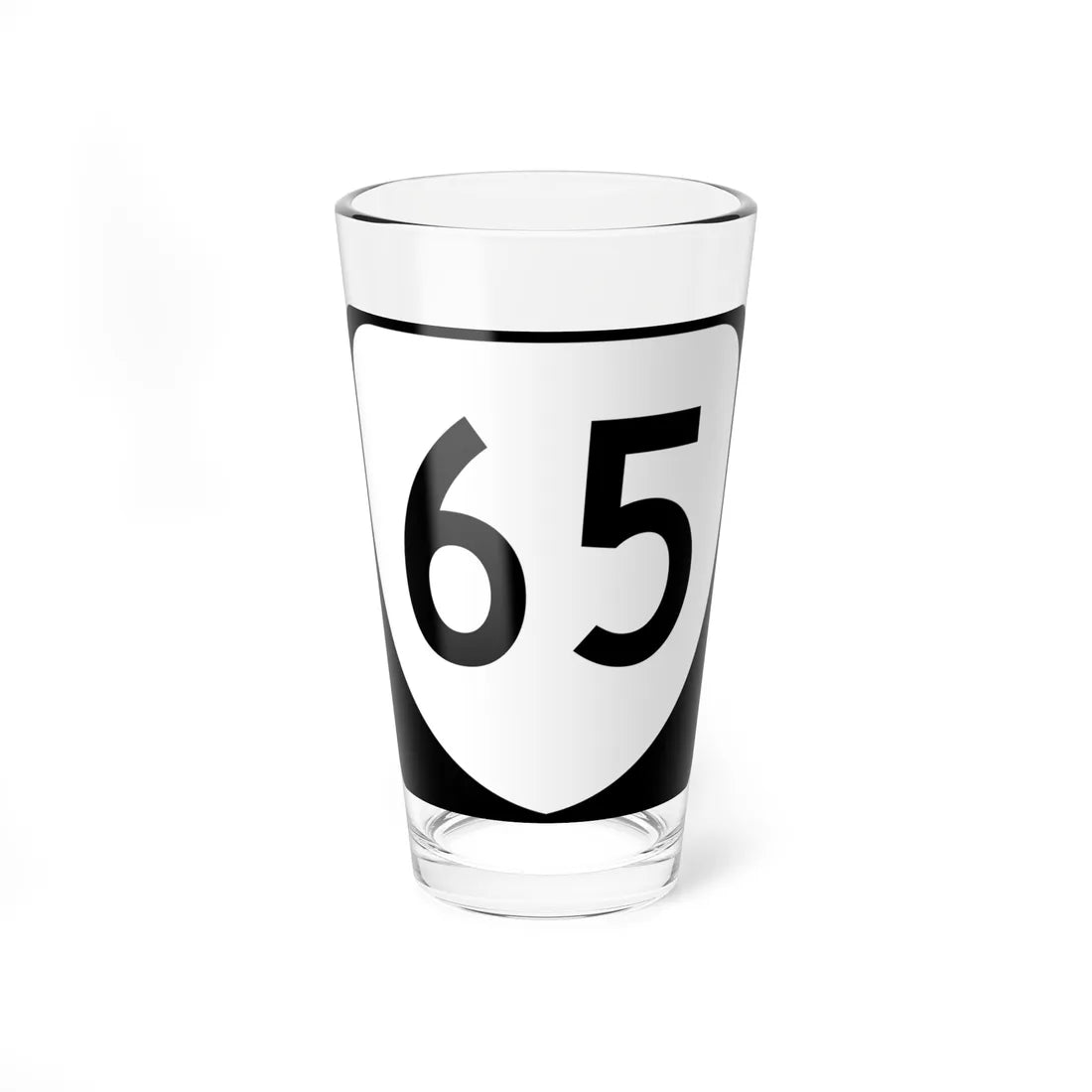 Virginia 65 (Virginia) (Road Sign) Pint Glss 16oz 16oz - Go Mug Yourself