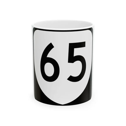 Virginia 65 (Virginia) (Road Sign) White Coffee Mug 11oz - Go Mug Yourself