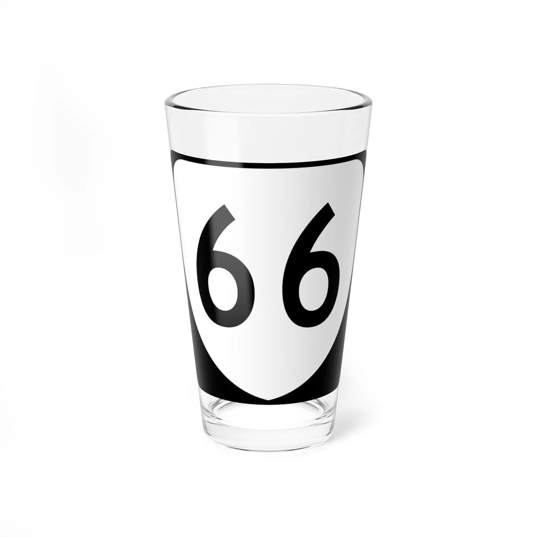 Virginia 66 (Virginia) (Road Sign) Pint Glss 16oz 16oz - Go Mug Yourself