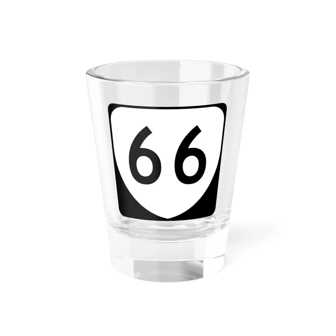 Virginia 66 (Virginia) (Road Sign) Shot Glass 1.5oz 1.5oz - Go Mug Yourself