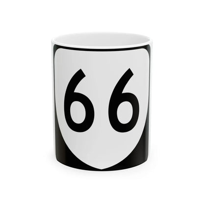 Virginia 66 (Virginia) (Road Sign) White Coffee Mug 11oz - Go Mug Yourself