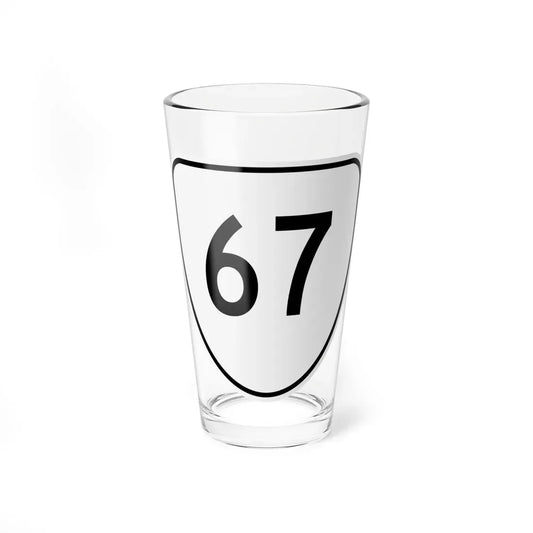 Virginia 67 1956 (Virginia) (Road Sign) Pint Glass 16oz 16oz - Go Mug Yourself