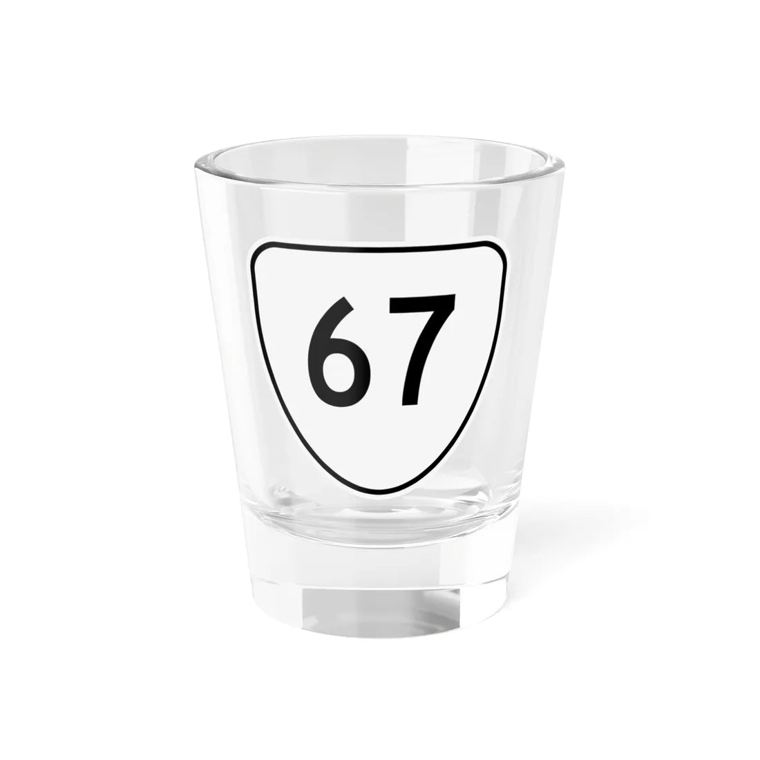 Virginia 67 1956 (Virginia) (Road Sign) Shot Glass 1.5oz 1.5oz - Go Mug Yourself
