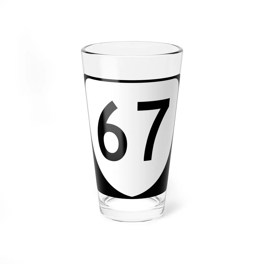 Virginia 67 (Virginia) (Road Sign) Pint Glss 16oz 16oz - Go Mug Yourself