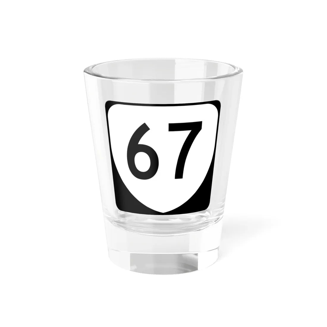 Virginia 67 (Virginia) (Road Sign) Shot Glass 1.5oz 1.5oz - Go Mug Yourself