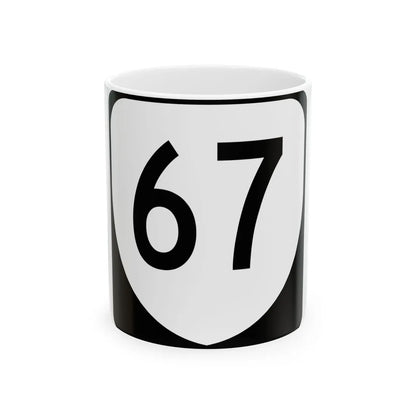 Virginia 67 (Virginia) (Road Sign) White Coffee Mug 11oz - Go Mug Yourself