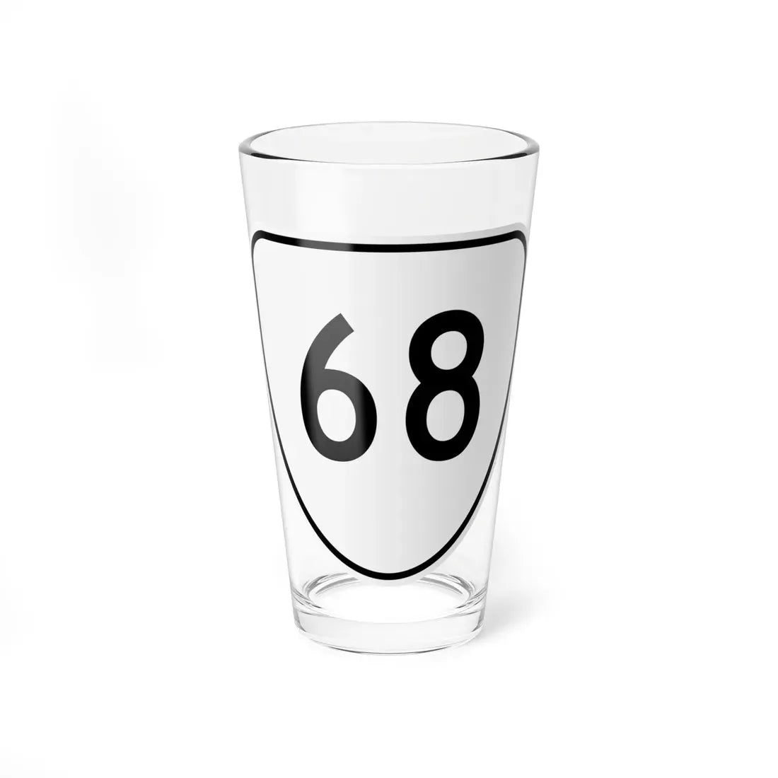 Virginia 68 1956 (Virginia) (Road Sign) Pint Glass 16oz 16oz - Go Mug Yourself