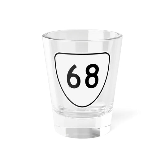 Virginia 68 1956 (Virginia) (Road Sign) Shot Glass 1.5oz 1.5oz - Go Mug Yourself